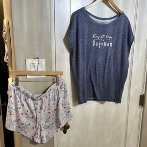 Blue Dog Mom Lounge Set